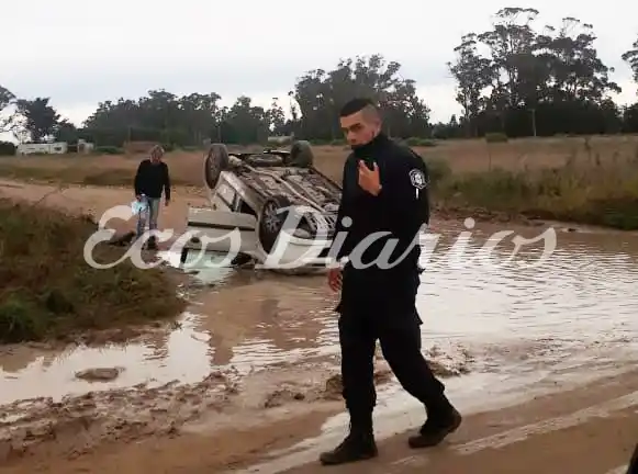 Vuelco sin heridos en 129 y 42