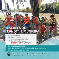 Canotaje: La Escuela Municipal gratuita comienza sus clases