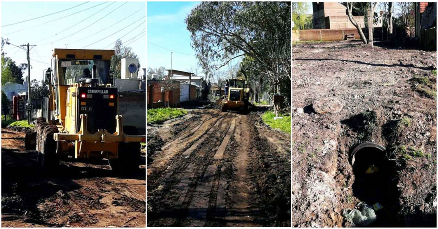Barrio Stella Maris: comenzaron los trabajos para evitar inundaciones