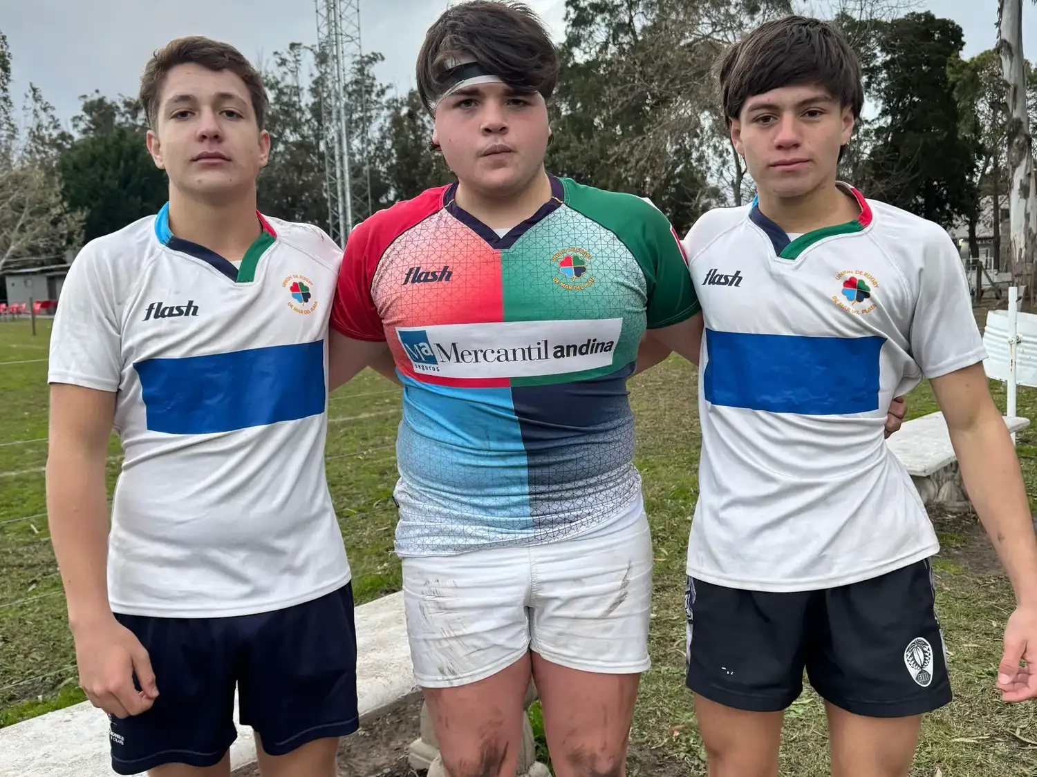Convocados. Felipe Cravero, Santino Maidana y Valentino López