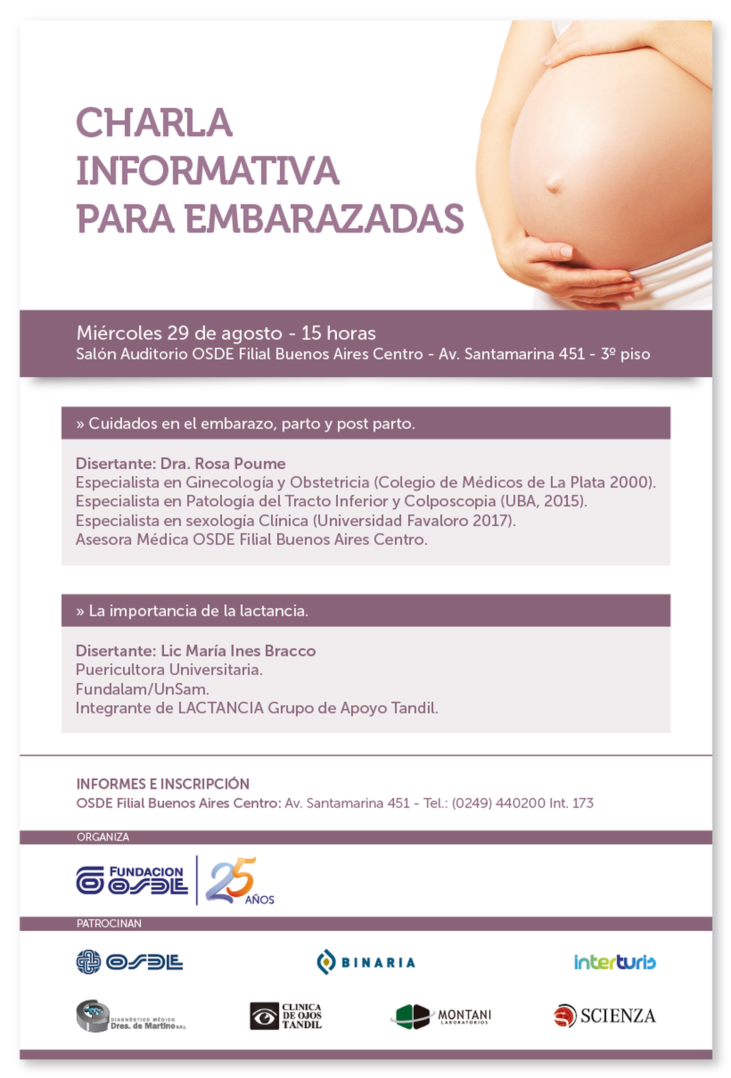 Charla informativa para embarazadas