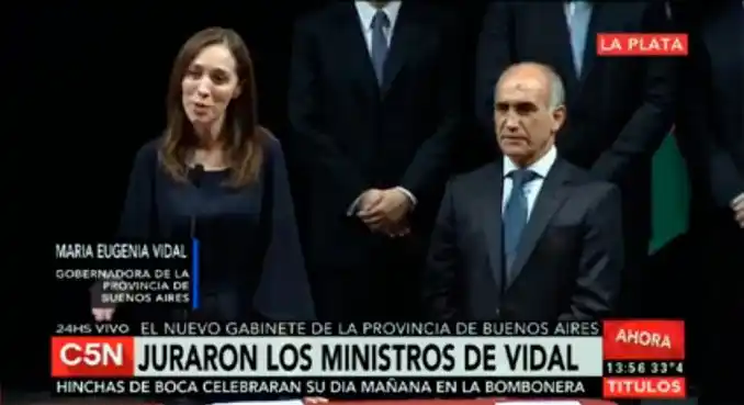 Vidal tomó juramento a sus ministros: "Empieza una etapa de unidad"