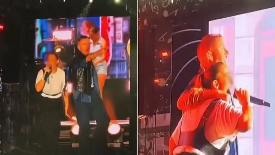Tenía pedido de captura, se subió al escenario y la detuvieron