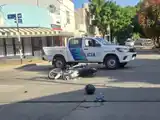 El motociclista debió ser trasladado al nosocomio local.