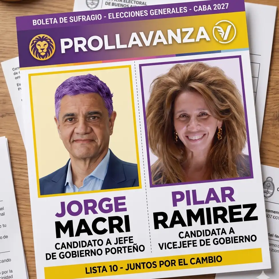 Hay que ganar. Pilar Ramirez y Jorge Macri, juntos.