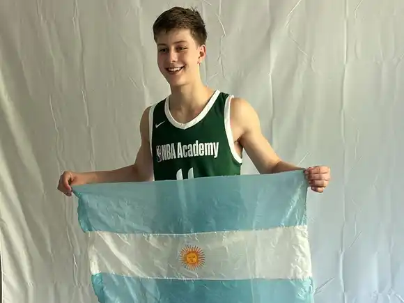 Matías Dominé fue subcampeón en los NBA Academy Games y sigue brillando a nivel internacional