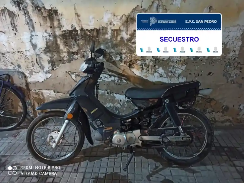 Motocicleta secuestrada