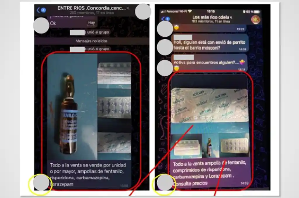 Ofrecían fentanilo a través de Telegram
