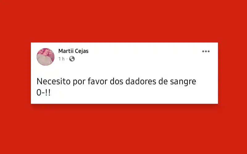 Necesita dos dadores 0- para operarse