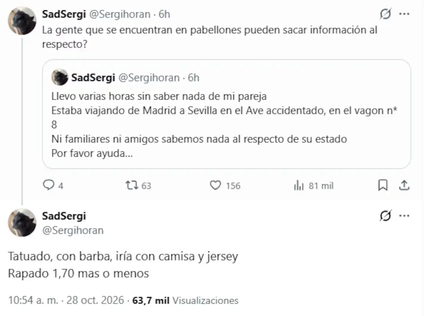 Buscan a un argentino de 51 años que desapareció tras el choque de trenes en España - 7