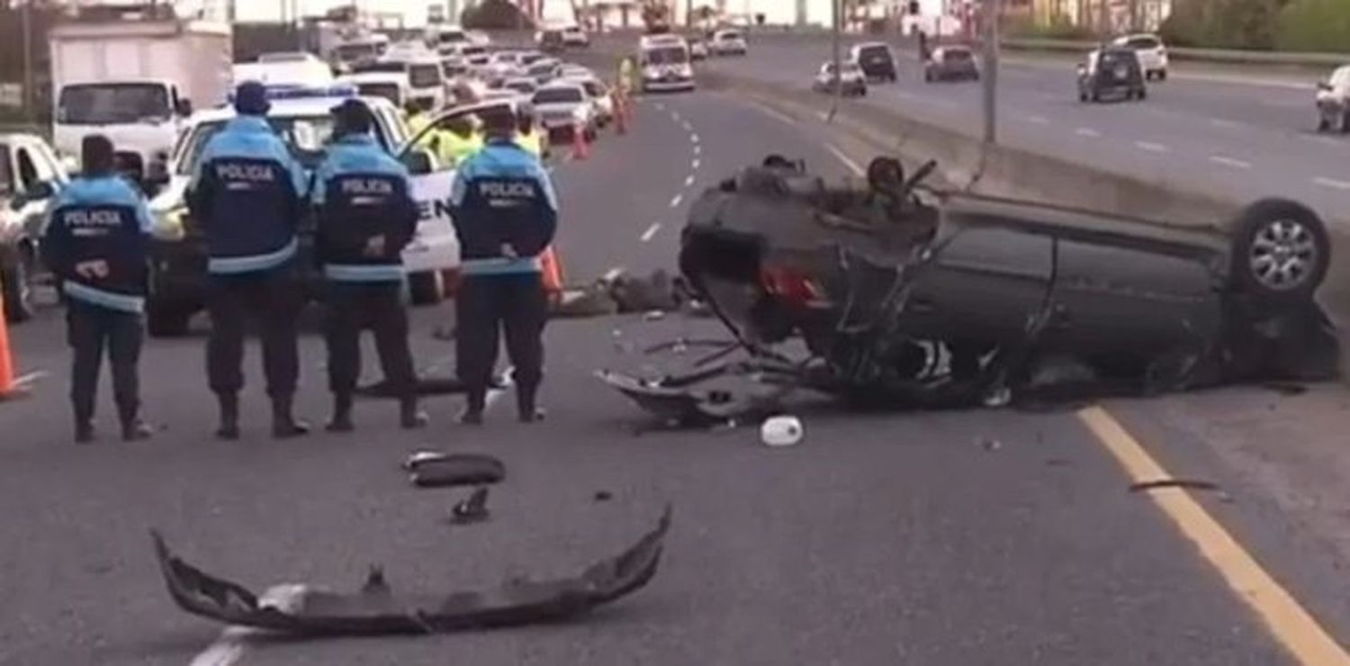 Accidente fatal en la autopista Buenos Aires-La Plata