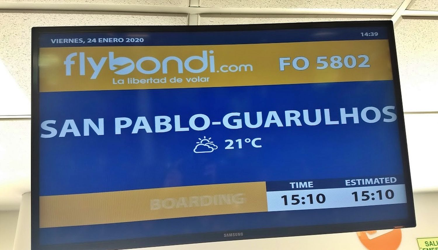 Flybondi empieza a volar a San Pablo