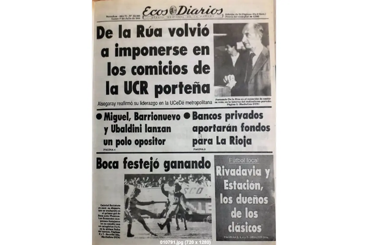 Martes 2 de julio de 1991