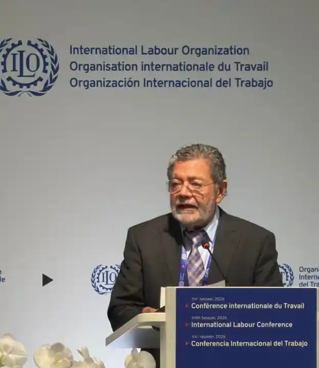 Gerardo Martínez, de la CGT, en la OIT.