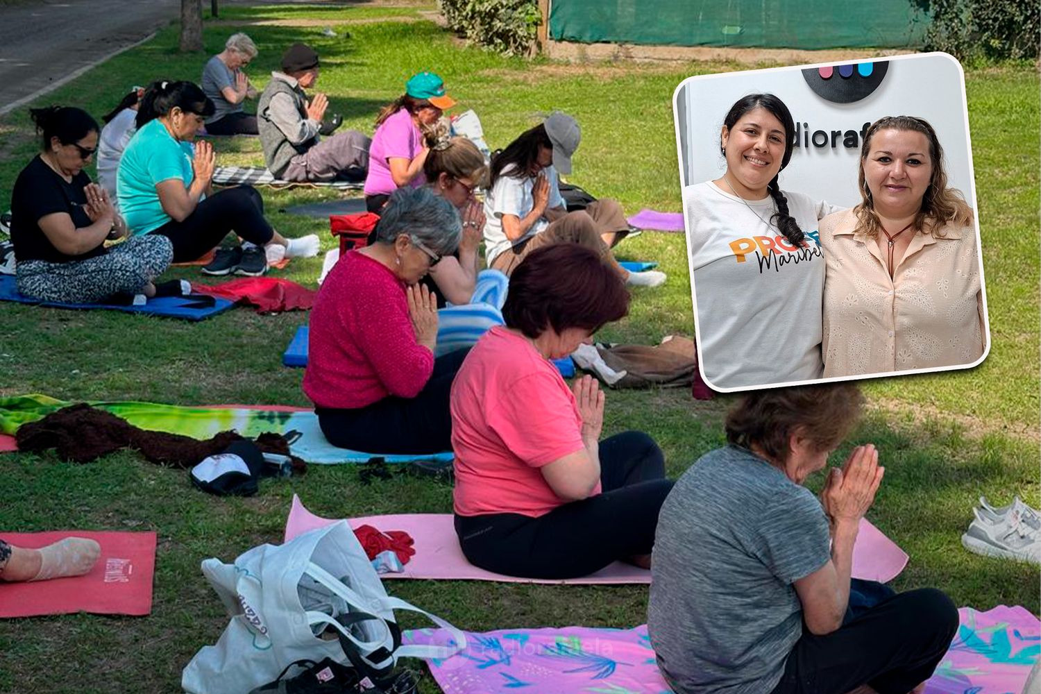 Marcia Tamagnini - Coordinadora de Participación Ciudadana y Vecinales /  Maribel - Profe de folklore | Celebración del cierre de los talleres barriales