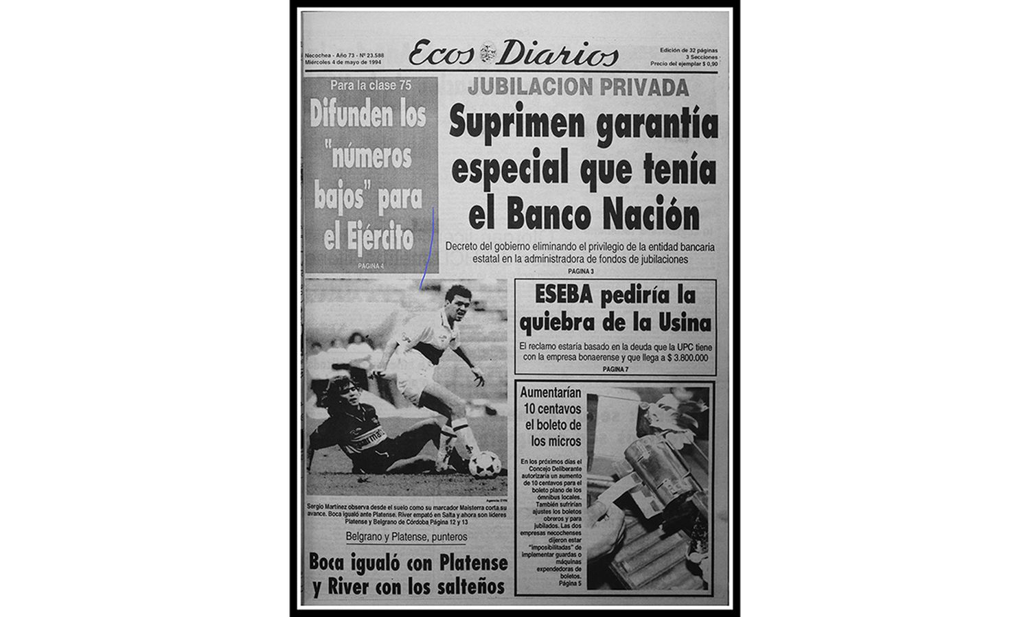 Miércoles 4 de mayo de 1994