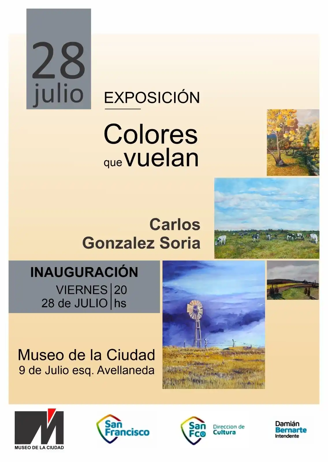 La muestra se llevará acabo en calle Bv. 9 de Julio y Avellaneda