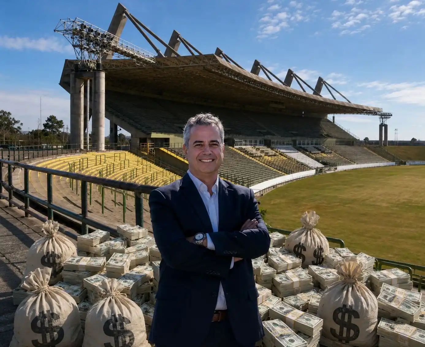 Eduardo Espinosa, cara visible de la concesión a cargo de Minella Stadium SA.