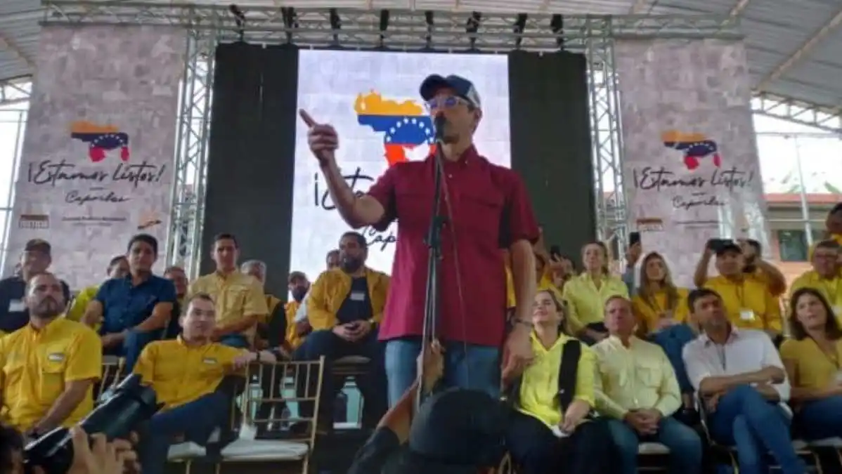 ¡LANZAMIENTO! Capriles proclamado candidato de Primero Justicia a las primarias (Video)