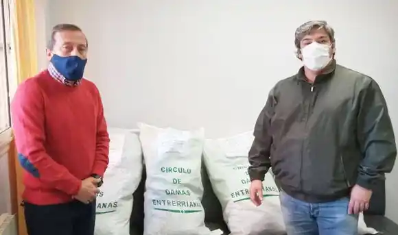 El Hospital recepcionó  donaciones del  Círculo de  Damas Entrerrianas