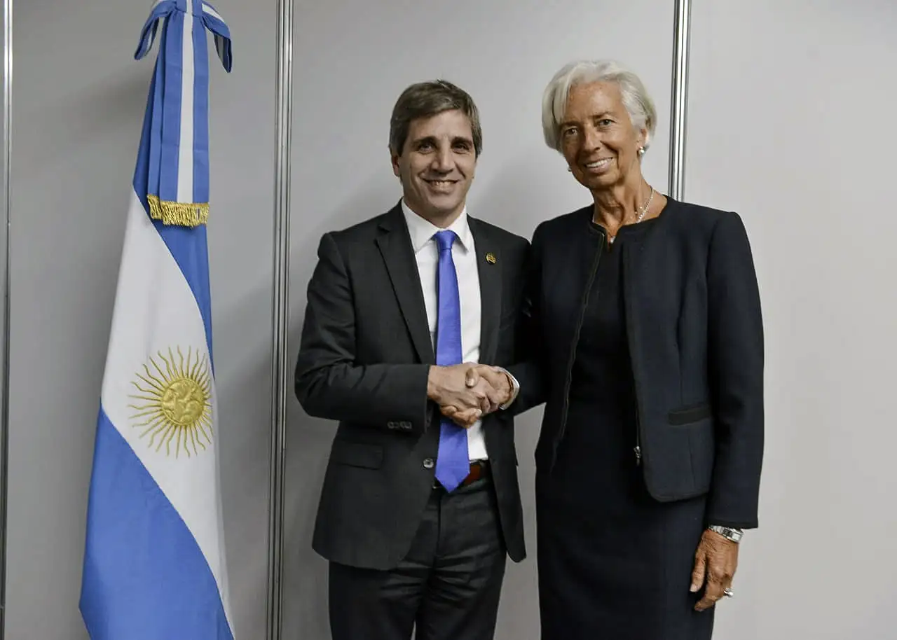 Llegó Lagarde y se reunió con Luis Caputo y Nicolás Dujovne