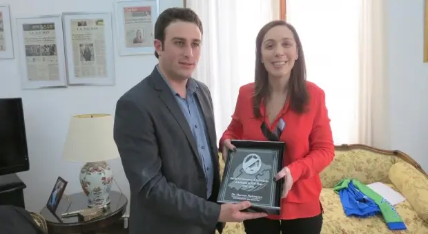 Vidal recibió a Ralinqueo por obras de saneamiento y pavimentación en 25 de Mayo