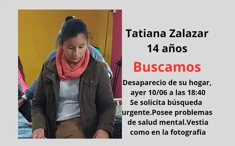 Preocupación en Concordia por la desaparición de una adolescente de 14 años