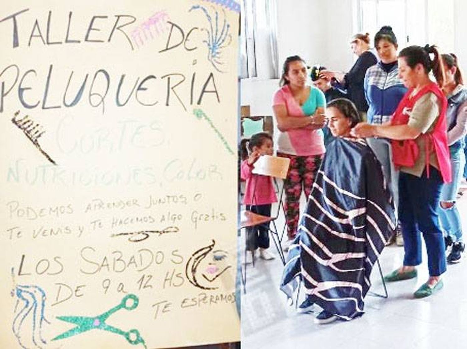 Taller de peluquería en el barrio �SPancho Ramírez⬝