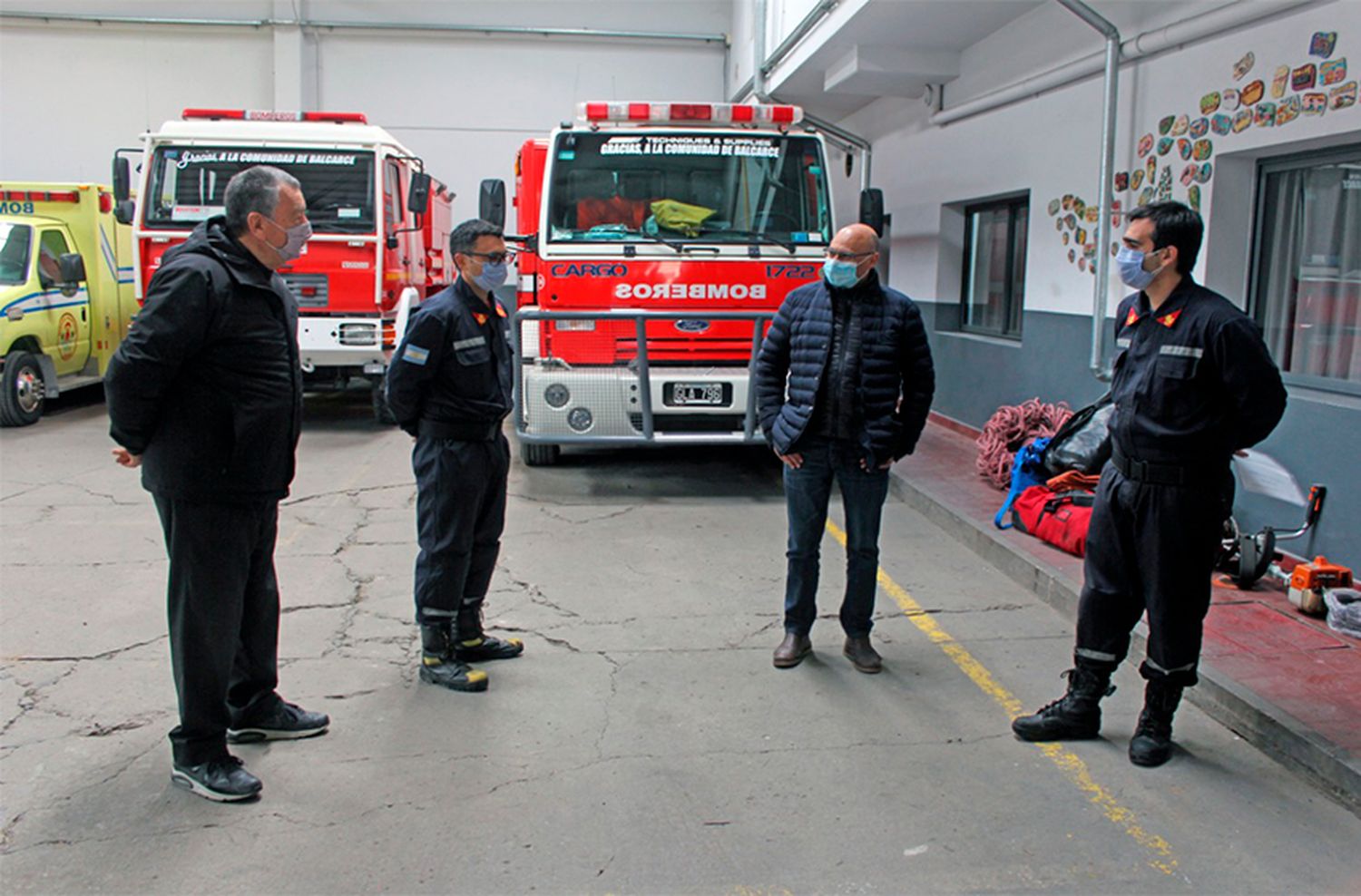 Reino le dio la bienvenida a las nuevas autoridades de Bomberos en Balcarce