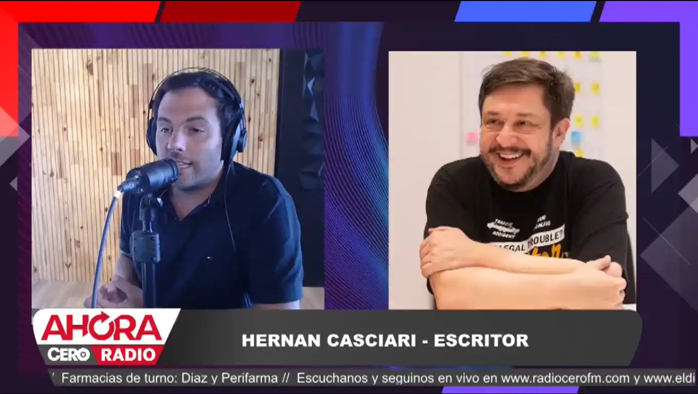Hernán Casciari en Ahora Cero Radio: el éxito de su nueva serie y su vínculo con Gualeguaychú