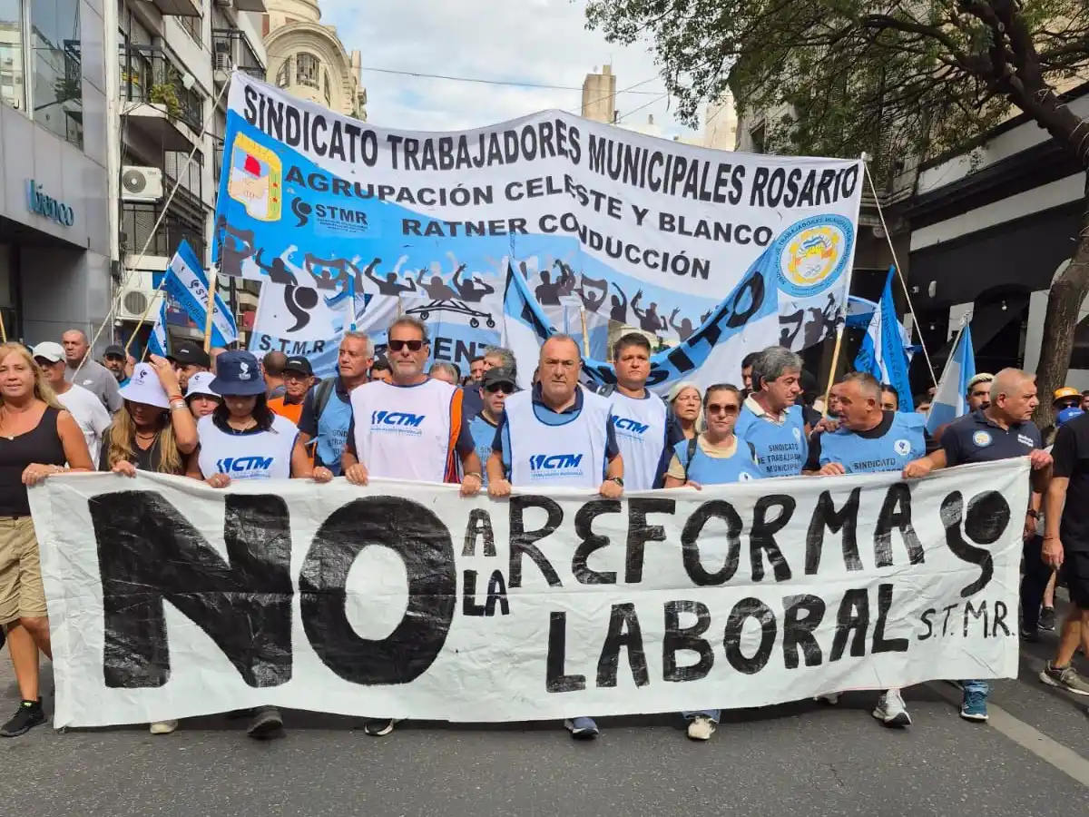Contra la reforma laboral: SEOM participó en la jornada nacional de lucha en Rosario