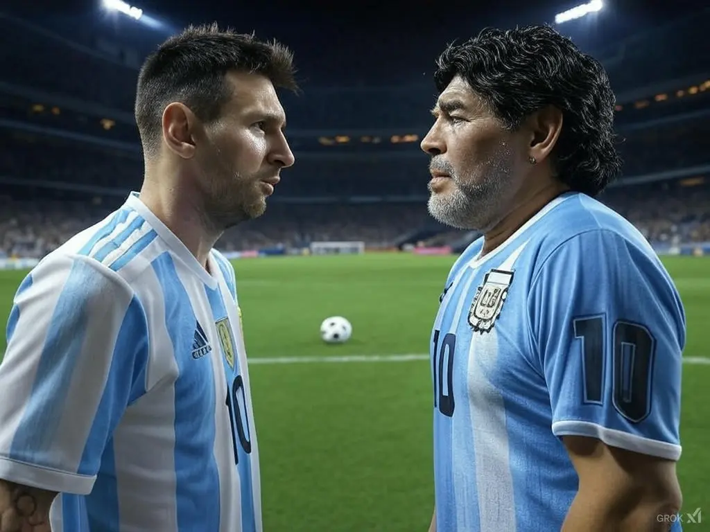 ¿Quién es mejor? ¿Messi o Maradona?: la IA ya tomó su decisión