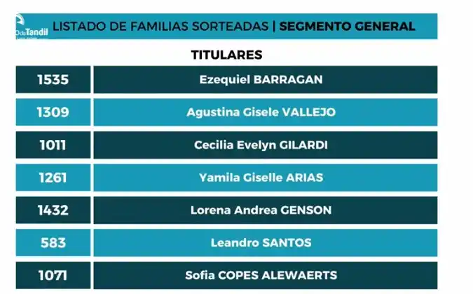 Ganadores sorteo viviendas - 5