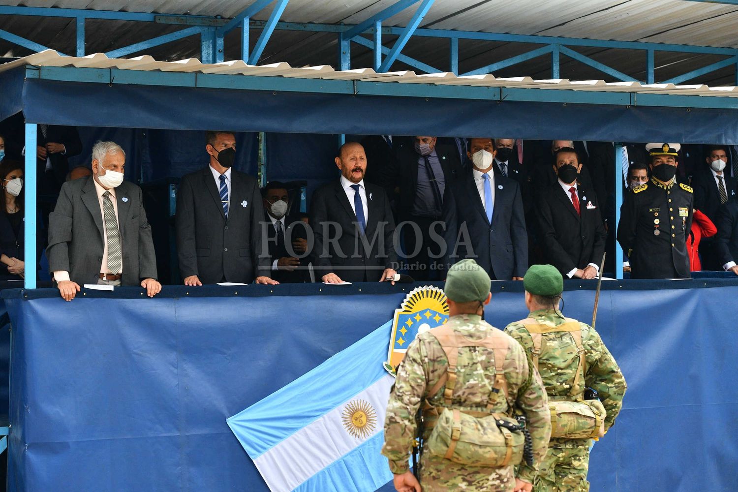 El acto oficial del 25 de Mayo se llevó a cabo en Riacho He Hé