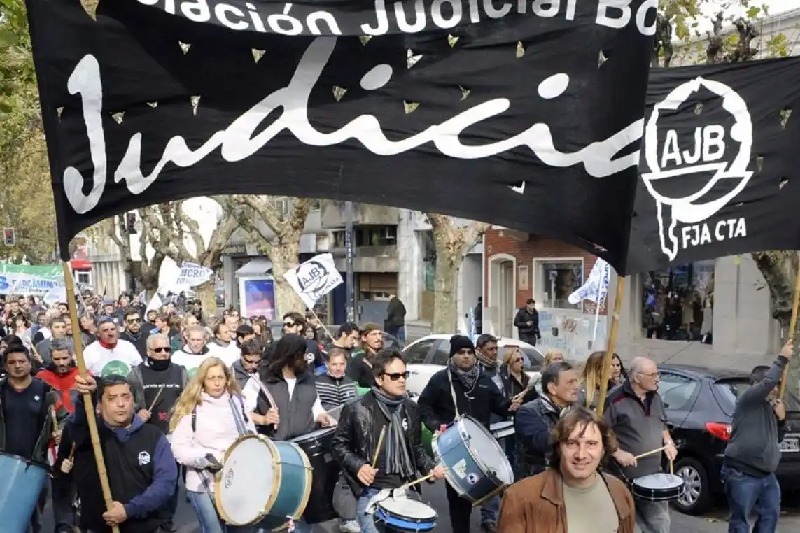 Los Judiciales bonaerenses vuelven a parar junto a los gremios estatales este lunes