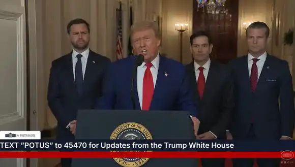 Donald Trump, brindó un discurso a la nación desde la Casa Blanca