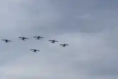 ¿Por qué pasaron seis Pampa III sobre el cielo de Tandil?