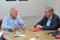 Lunghi y Aba se reunieron para analizar avances del Acuerdo del Bicentenario