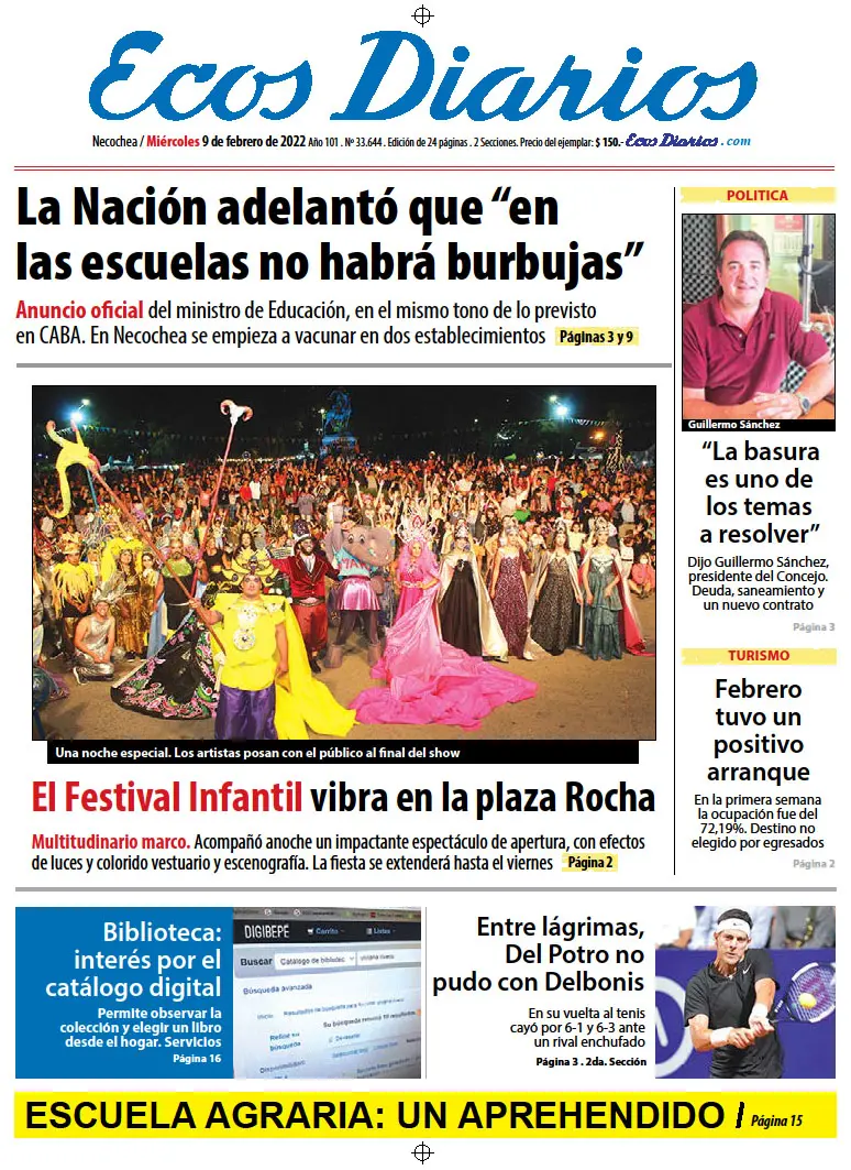 Tapa del 9 de febrero de 2022