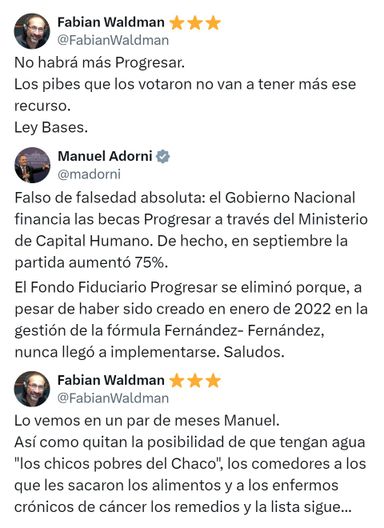 Otro tenso cruce entre Fabián Waldman y Adorni por el Progresar Ecos Diarios Necochea