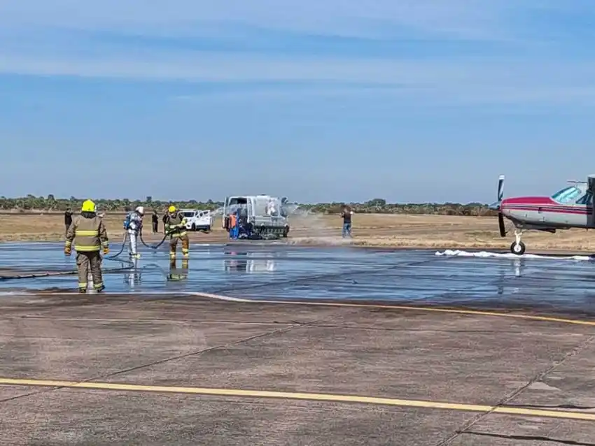 El SIPEC se sumó a un simulacro para la asistencia de accidentes aeroportuarios