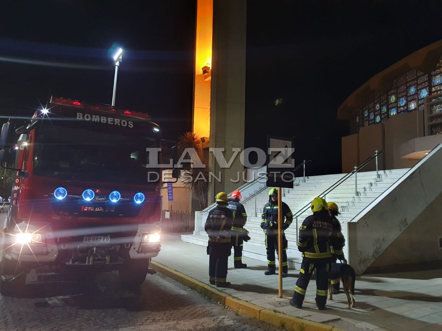 Principio de incendio en la catedral