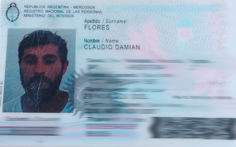 Encontraron el DNI de Claudio