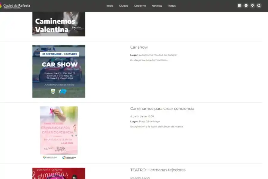 Lo que tenés que saber para disfrutar del fin de semana en Rafaela