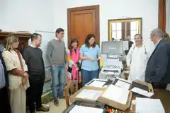 La Provincia le entregó al SISP un ecógrafo para el Hospital Santamarina