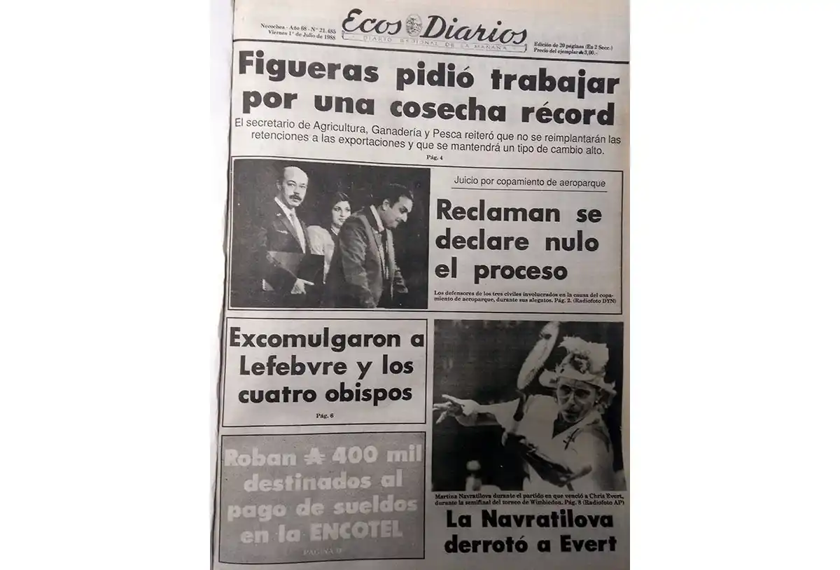 Viernes 1 de Julio de 1988