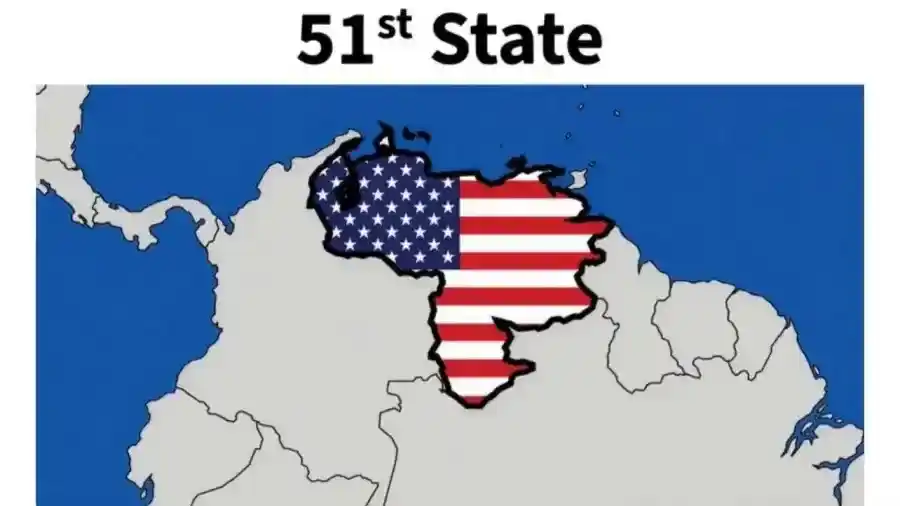Trump volvió a provocar a Venezuela con un mapa del país como “el estado 51” de EE.UU.