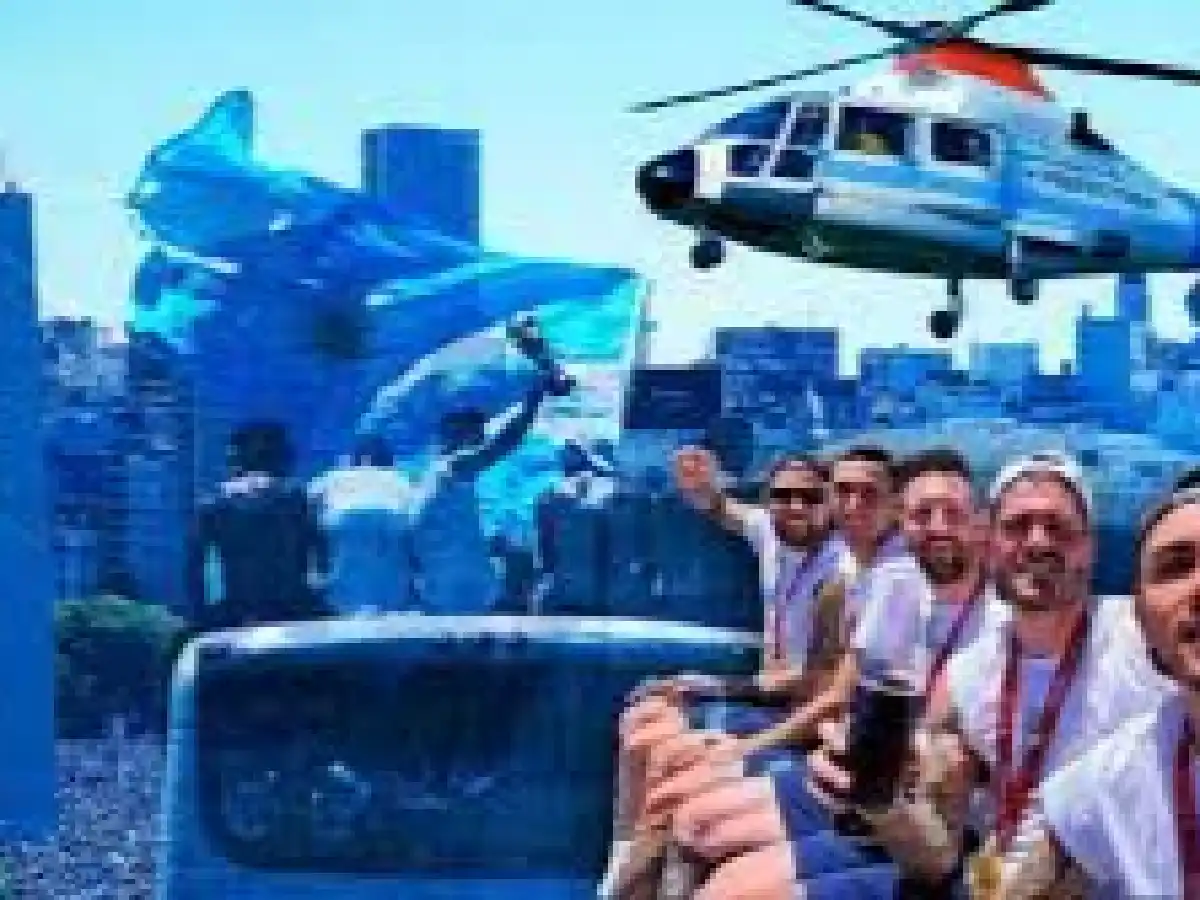 Habló el piloto del helicóptero que trasladó a la Selección: "Hicimos un recorrido a modo de vuelta olímpica"
