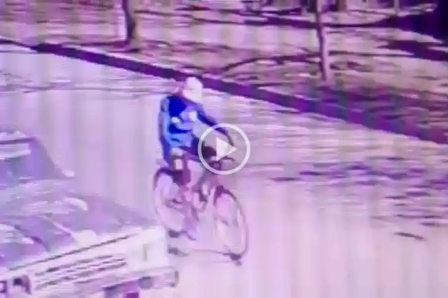 VIDEO | Dos delincuentes robaron una bicicleta el domingo y a plena luz del día: quedaron grabados