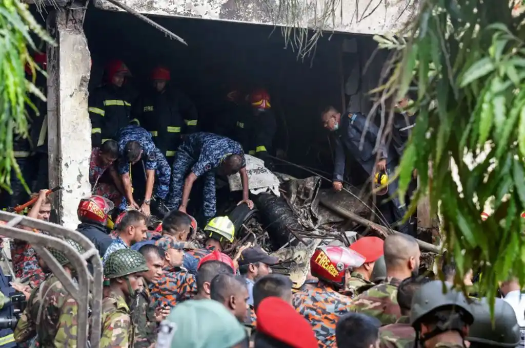Un avión se estrelló